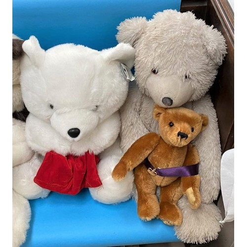 301d - A box of mixed Teddy bears