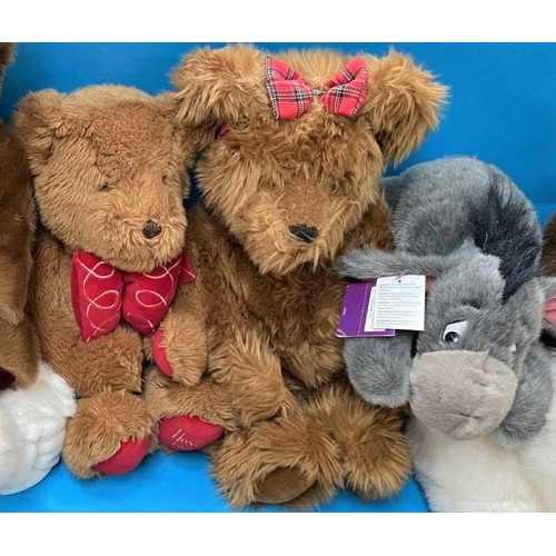 301e - A box of mixed Teddy bears