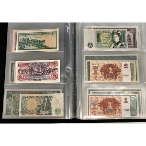 143 - A collection of over 60 world banknotes