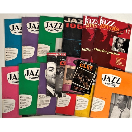 157 - MANCHESTER JAZZ 1950's, manuscript notebook with reviews, another similar, various jazz magazines