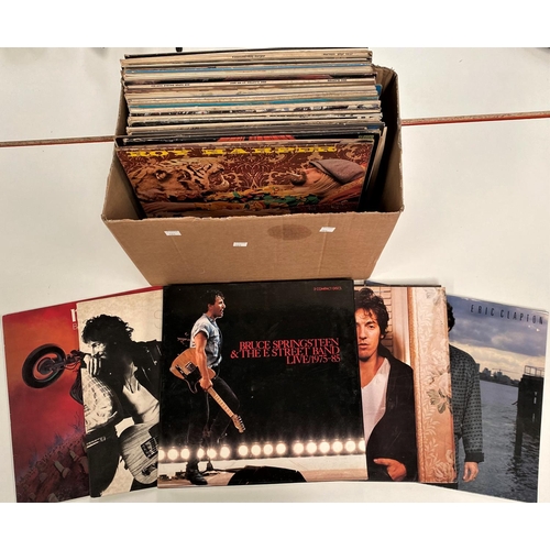 191 - A selection of albums, Bruce Springsteen, Eric Clapton, Meatloaf etc