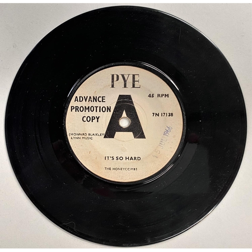 236 - THE HONEYCOMBS: Its So Hard, Pye 7N 17138, promo