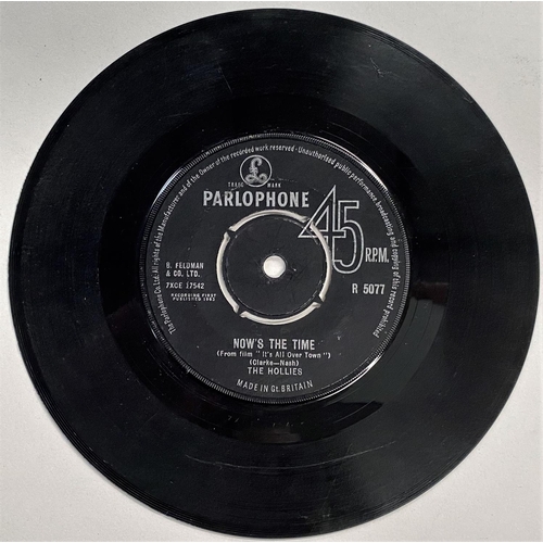 238 - THE HOLLIES: Now's the Time, identical labels on each side (side B plays Stay) Parlophone R5077