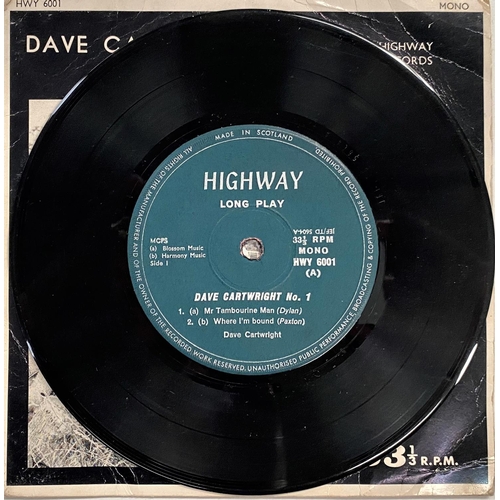 240 - DAVE CARTWRIGHT: Number 1, Highway HWY 6001, ep, p/s