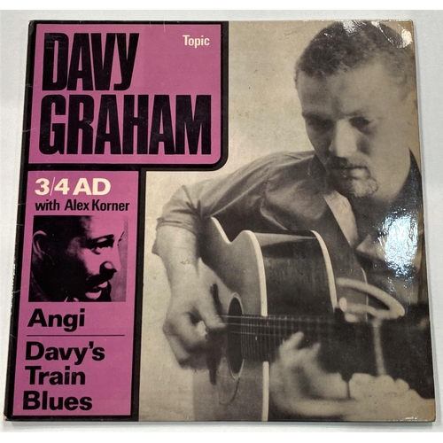 251 - DAVY GRAHAM: 3/4 AD, TOPIC TOP 70, blue labels, p/s