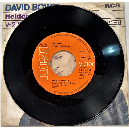 255 - DAVID BOWIE: 6 European issue picture sleeve 45's