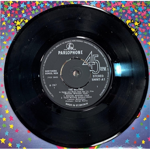 261 - THE BEATLES: Magical Mystery Tour, Parlophone MMT-1, blue lyric sheet, solid centres, mono and a lat... 