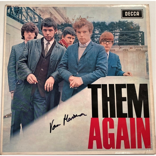 281 - THEM: Them Again original pressing, 2nd state cover, signed in black marker pen by Van Morrison