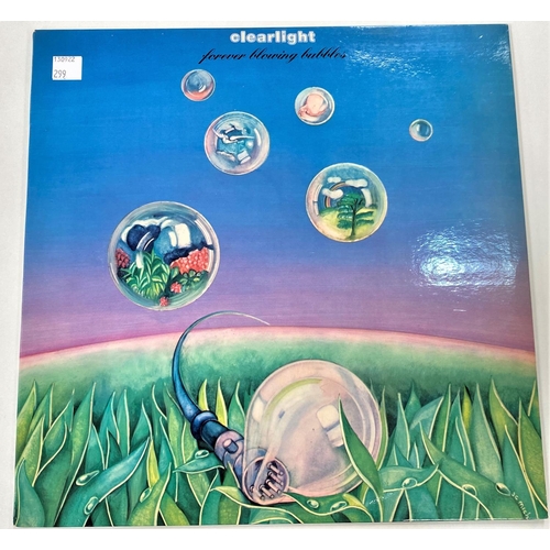 299 - CLEARLIGHT - SYMPHONY, Virgin V2029, LP and FOREVER BLOWING BUBBLES, V2039, LP(Vinyl: unmarked good.... 