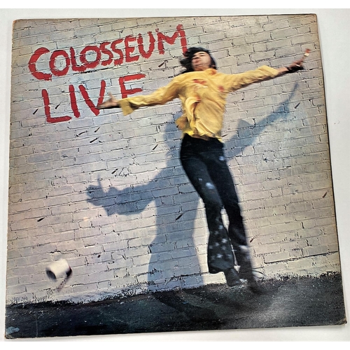 303 - COLOSSEUM - LIVE BRONZE 1CD 1, 2 LP, gatefold sleeve, plastic inners with sellotape repairs(Vinyl: g... 