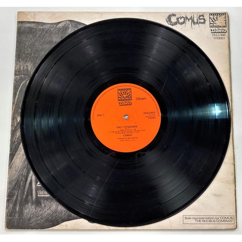 304 - COMUS - FIRST UTTERANCE, Dawn DNX 2506, LP gatefold sleeve with lyric sheet, orange label(Vinyl: ext... 