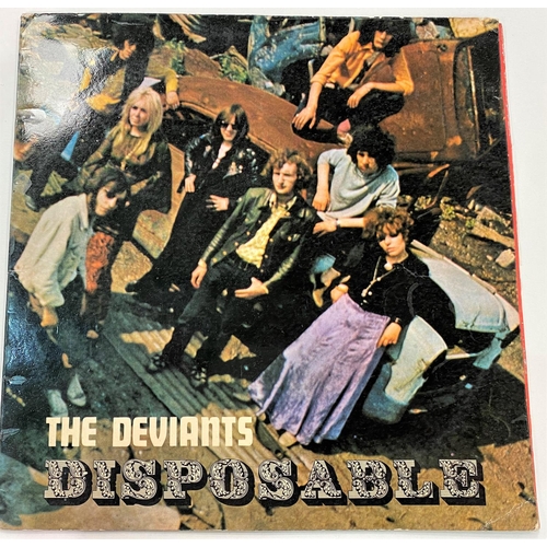 316 - THE DEVIANTS - DISPOSABLE, Stable SLP 007, LP, laminated gatefold sleeve(Vinyl: good, sleeve has sma... 