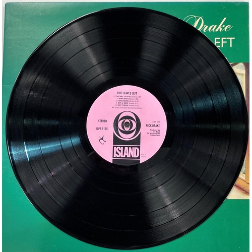 323 - NICK DRAKE - FIVE LEAVES LEFT, Island ILPS 9105, LP, gatefold sleeve, FIRST PRESSING, pink label(Vin... 