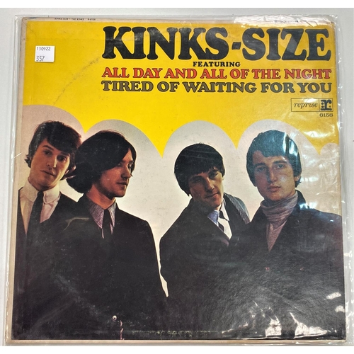 357 - THE KINKS - YOU REALLY GOT ME, Reprise RS 6143, LP stereo; KINKS-SIZE R 6158, LP mono; KINDA KINKS, ... 