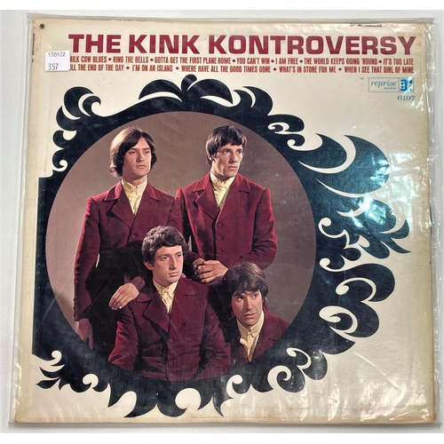 357 - THE KINKS - YOU REALLY GOT ME, Reprise RS 6143, LP stereo; KINKS-SIZE R 6158, LP mono; KINDA KINKS, ... 