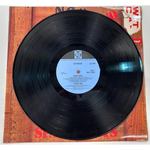 392 - STATUS QUO - SPARE PARTS, Pye NSPL 18301 LP stereo, 006 OF TWO HEAD NSPL 18371(Vinyl: some surface m... 