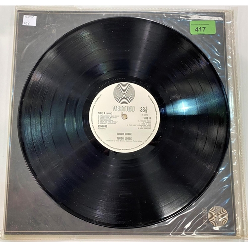 417 - TUDOR LODGE - TUDOR LODGE Vertigo 6360 043 LP textured foldout sleeve swirl label(Vinyl: light surfa... 
