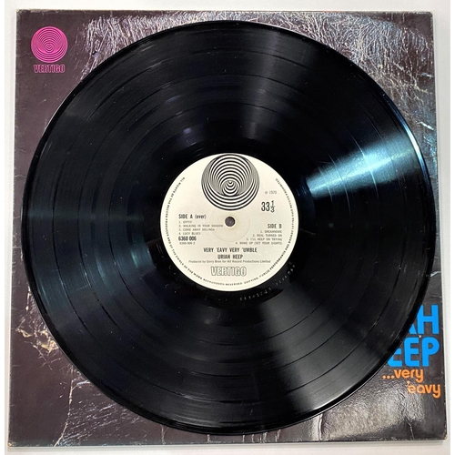 419 - URIAH HEEP - ....VERY HEAVY VERY HUMBLE Vertigo 6360 006 LP gatefold sleeve large swirl label and sw... 