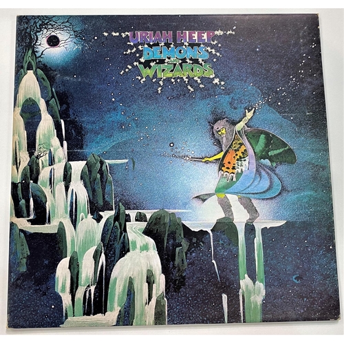 422 - URIAH HEEP - DEMONS AND WIZARDS Bronze ILPS 9193 LP gatefold sleeve, lyric inner sleeve(Vinyl: light... 