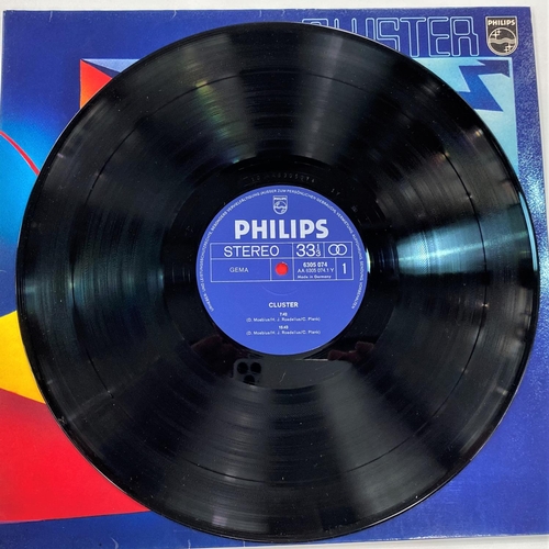 437 - CLUSTER - CLUSTER Phillips 6305 074 LP gatefold sleeve(Vinyl: good, sleeve - good)