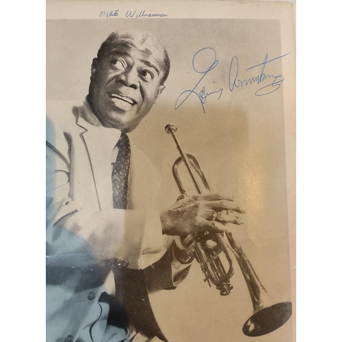 163 - LOUIS ARMSTRONG, concert programme with ticket, 1959; 2 other programmes one of which is SIGNED