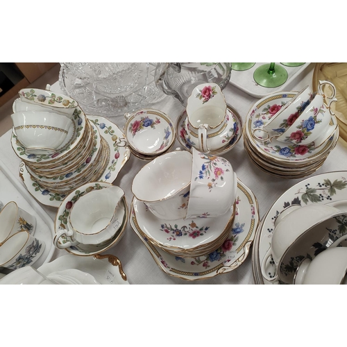 519A - A Hammersley Floral part tea service, a similar Adderley Meadow Sweet part tea service