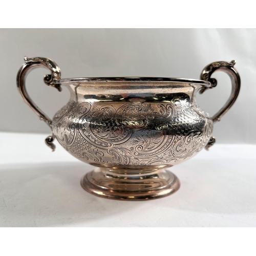 823 - PAUL STORR  and ROBERT HENNELL. An early 19th century matched 4 piece silver tea service of compress... 