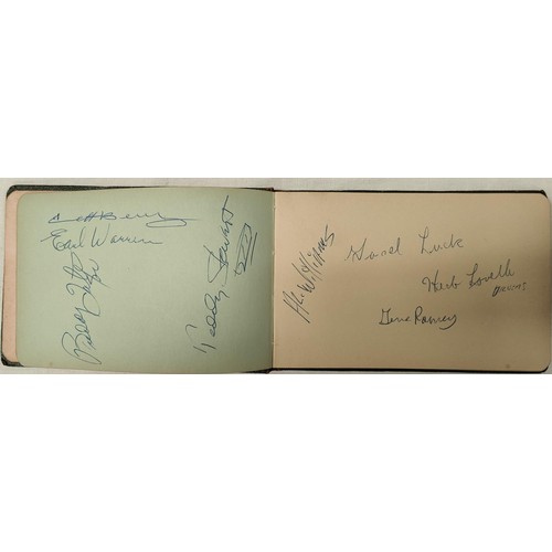 175 - JAZZ AUTOGRAPHS: Buck Clayton, Henry 'Red' Allen, Kid Ory, Jimmy Giuffre, Ben Webster, Stan Kenton e... 