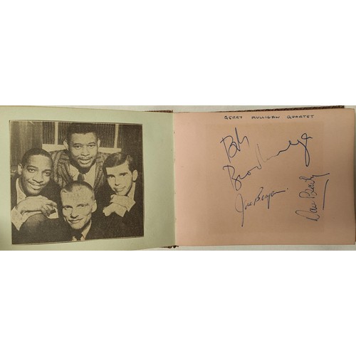 176 - JAZZ AUTOGRAPHS: Gerry Mulligan, Jimmie Rushing, Earl Hines, Count Basie Band, MJQ, Tubby Hayes, Sar... 