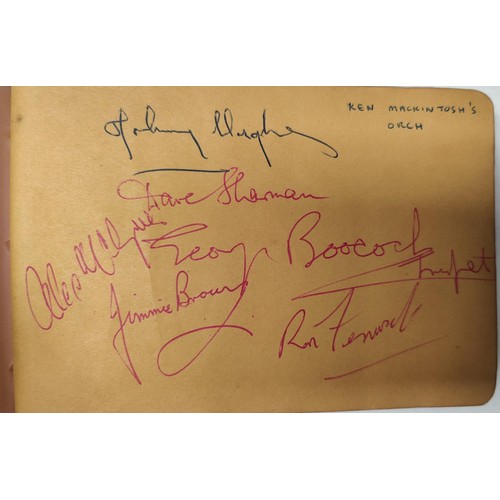 177 - JAZZ AUTOGRAPHS: Ottilie Patterson, Tex Ritter, Johnnie Ray, Count Basie Orch, Louis Armstrong etc i... 