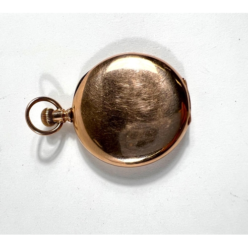 651 - A gent’s keyless hunter pocket watch by Waltham, the case stamped ‘Warranted 10K US Assa... 