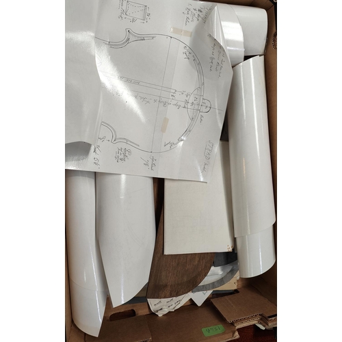 154B - A selection of template and plans for Alard Stradivarius Violin.