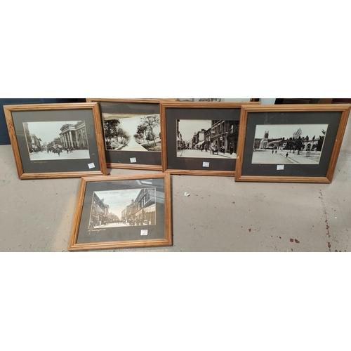 69C - Five photographic prints in black and white of Macclesfield town