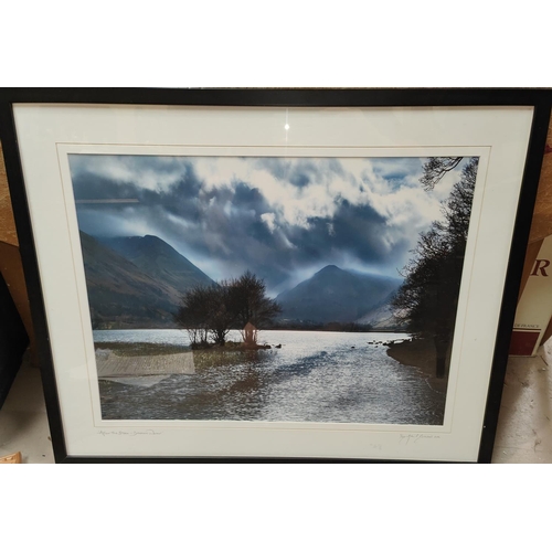 70B - P. Eastwood: photographic print 'After the Storm Brother Water' signed in pencil, 7/25, framed and g... 