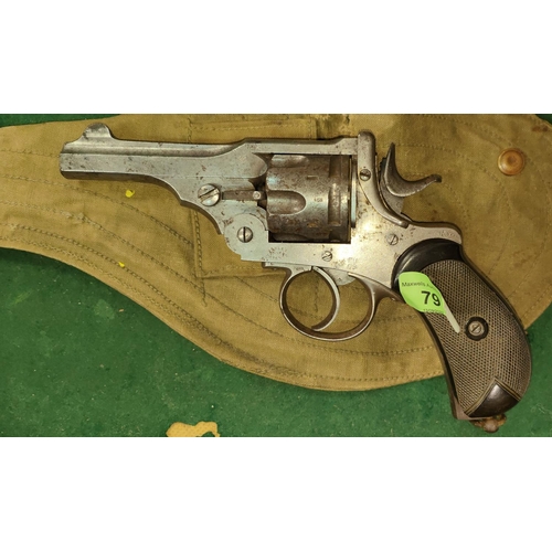 79 - A Webley & Scott Mark 3 1903 deactivated revolver, barrel length 4