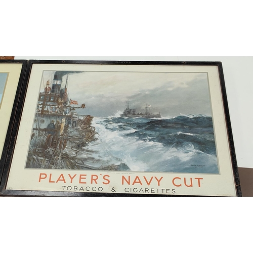 840A - A pair of Players originally framed advertising prints, for Player's Navy cut and Navy Cut Mixture, ... 