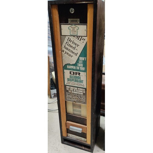 118B - A very unusual mid 20th century Scottish breathalyser vending machine (collectors item only) 