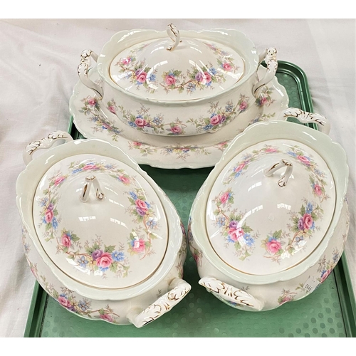 550 - A Cottage ware tea for two set; a Midwinter Blue Dahlia part dinner serviceNo bids sold with next lo... 