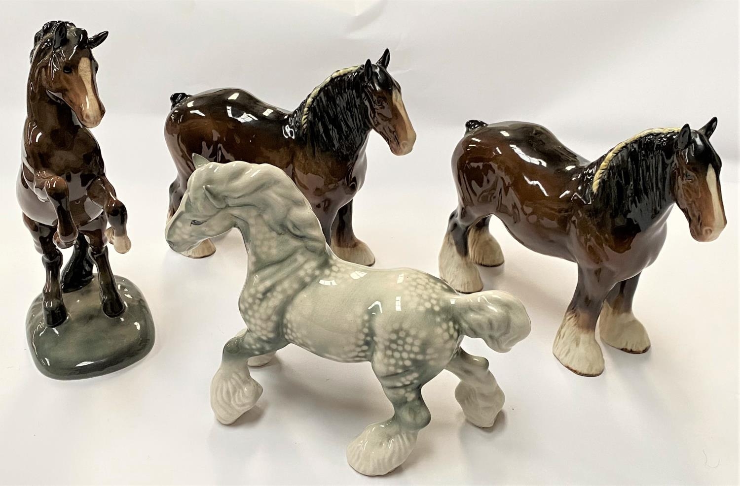 Two Beswick Shire Horses, one Beswick auctions & price archive