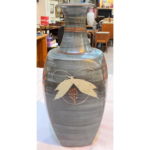 526 - A large studio stoneware vase by David and Margaret FRITH, Brookhouse Pottery, impressed marks, 42cm