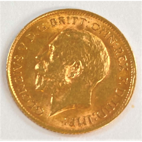 732 - A George V half sovereign 1912