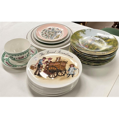 546 - A selection of limited edition collectors plates including Royal Doulton, Wedgwood etc