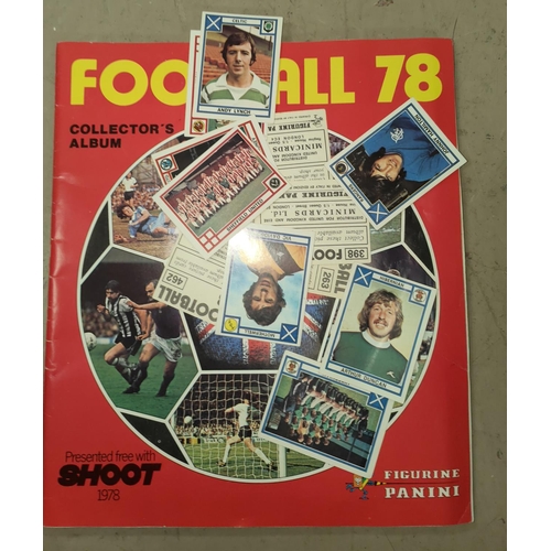 168 - A Complete Panini Football 78 Collector's album with some loose cards