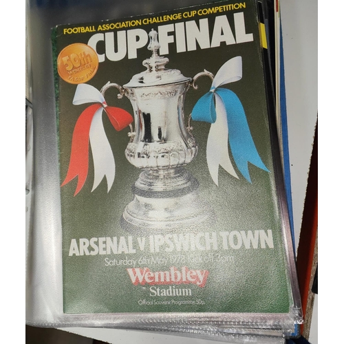 178 - A collection of Cup Final Official match programmes 1978, 1979, 1980, 1981, 1982, 1983, 1984, 1984, ... 