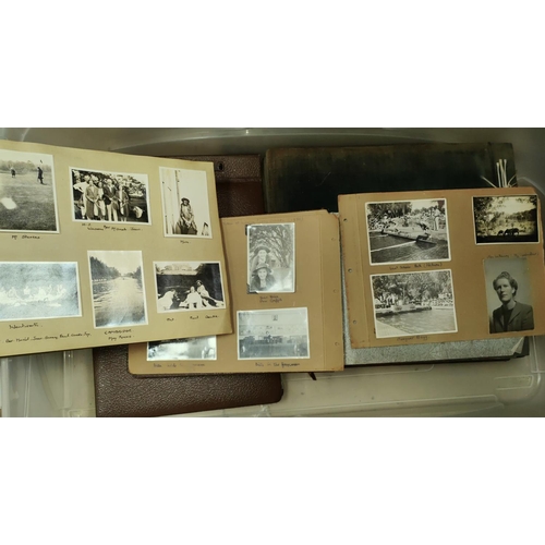 259 - Early 1900's photo album with sports teams etc, other albums