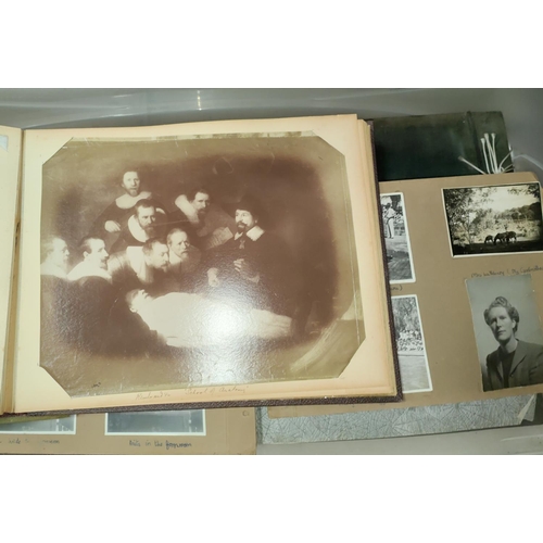 259 - Early 1900's photo album with sports teams etc, other albums