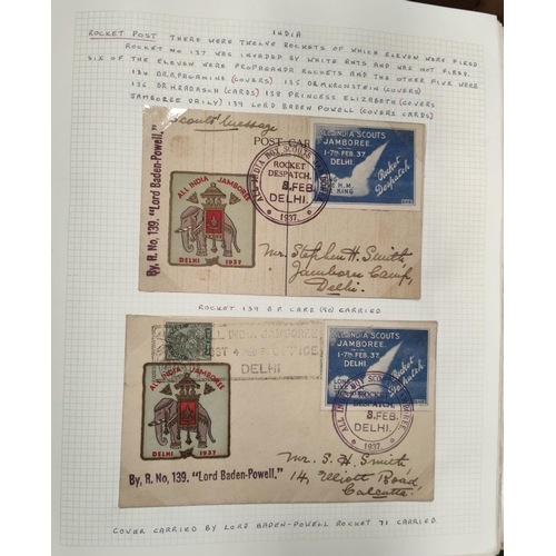 374 - SCOUTING - a superb thematic collection of world stamps, covers, postcards and photographs in eight ... 