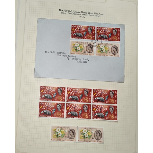 380 - GB collection 1963 - 1970 Commems Ord & Phos issues mint and/or used in singles/pairs/blks &... 