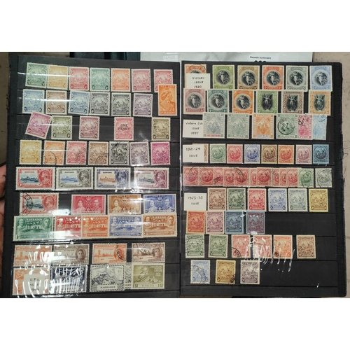 382 - Barbados collections on stk leaves inc. mint 1906 Nelson set, 1912 to 1/-, 1916-18 to 1/-, 1920 vict... 