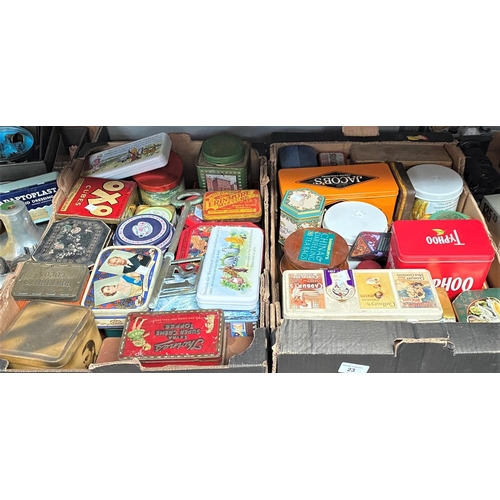 23 - A selection of modern and vintage tins